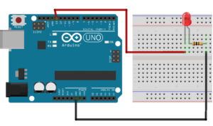 LED Blinking using Arduino Code with Connection Diagram